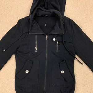 ModCloth Leipzig Hoodie in Black (Medium)